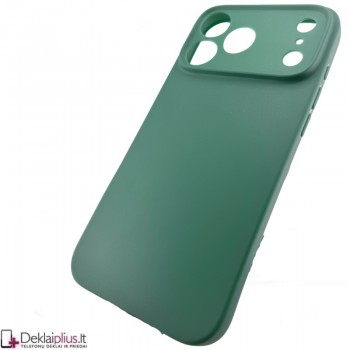 Silikoninis ploniausias dėklas - žalias (Apple Iphone 17 Pro Max/18 Pro Max)